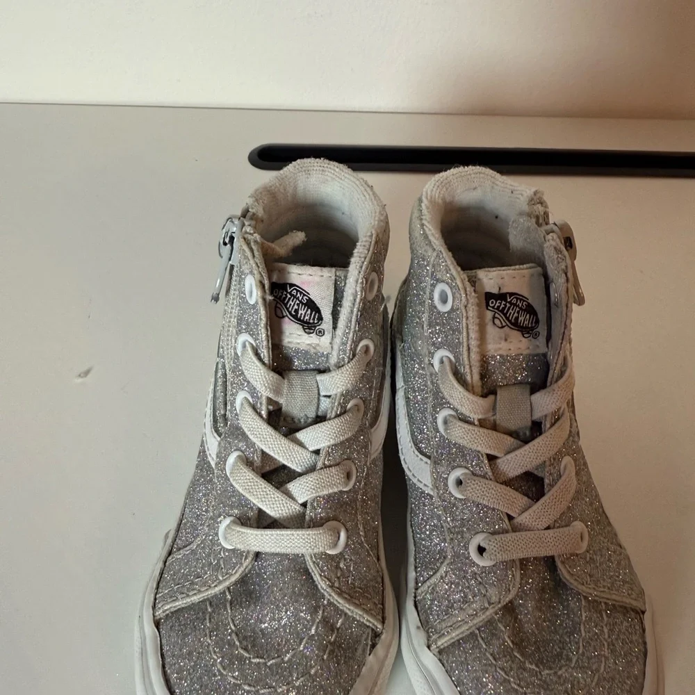 Silver Vans‎ Glitter High-Top Sneakers girls
